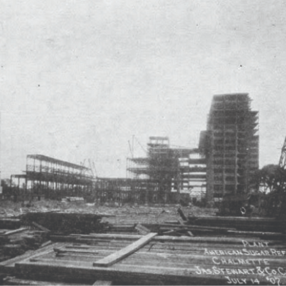 domino sugar company history refinery in construction