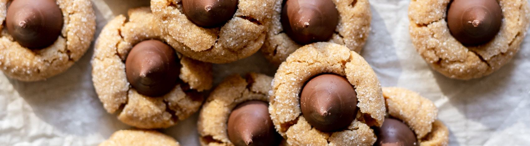 Peanut Butter Blossoms (no mixer!) - Katiebird Bakes