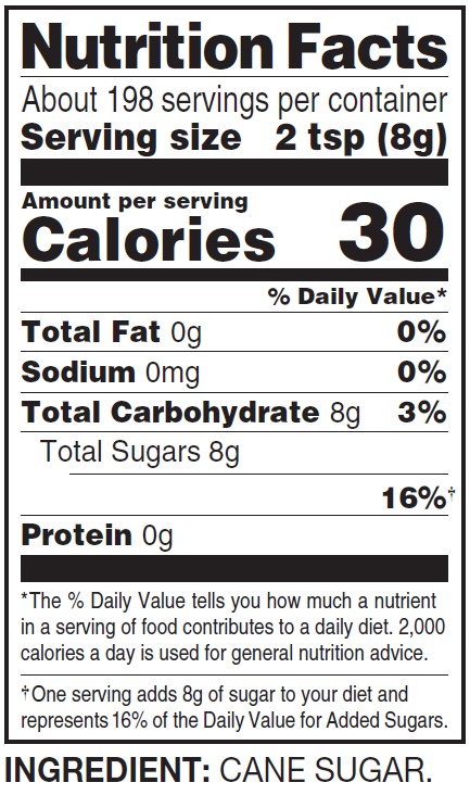 Nutrition fact