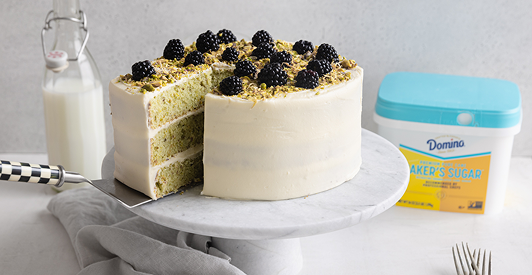 Bake fluffier cakes at home using Domino® Baker’s Sugar™
