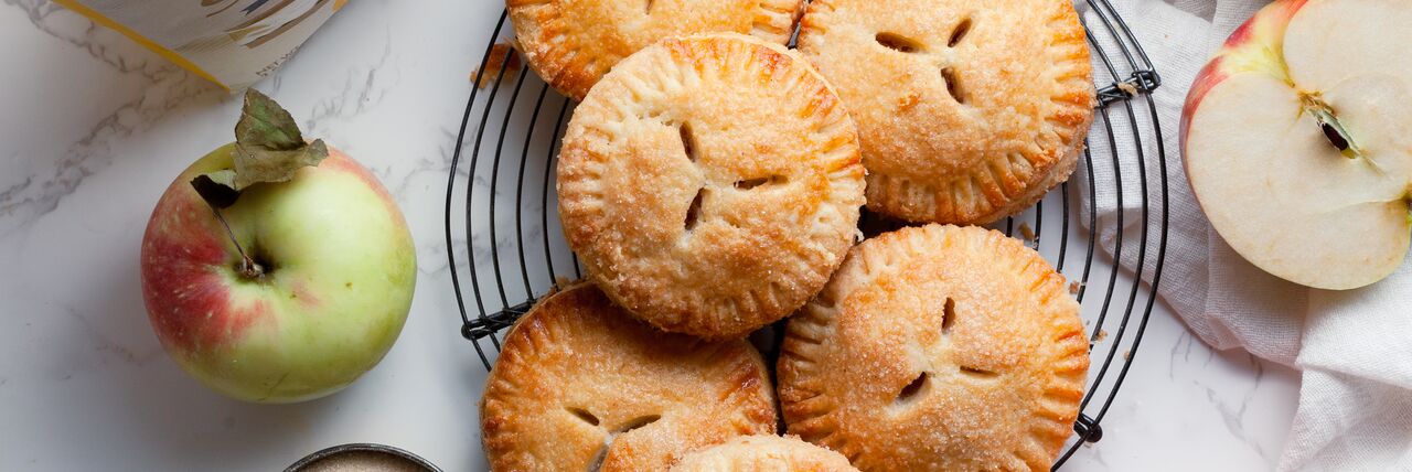 gluten free apple handpies baked with domino golden sugar and light brown sugar