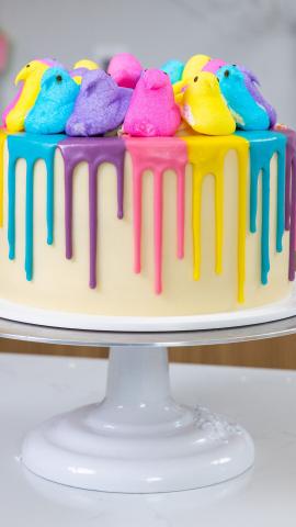 Peeps Drip Cake