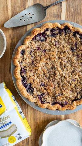 Blueberry Crumble Pie