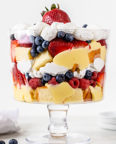 Red White and Blue Trifle
